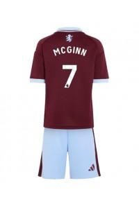 Aston Villa John McGinn #7 Jalkapallovaatteet Lasten Kotipeliasu 2026-27 Lyhythihainen (+ Lyhyet housut)